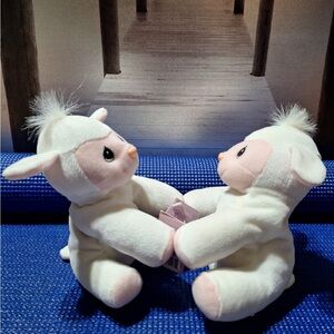 Adorable White Lamb Plush Toys precious moments tender tales